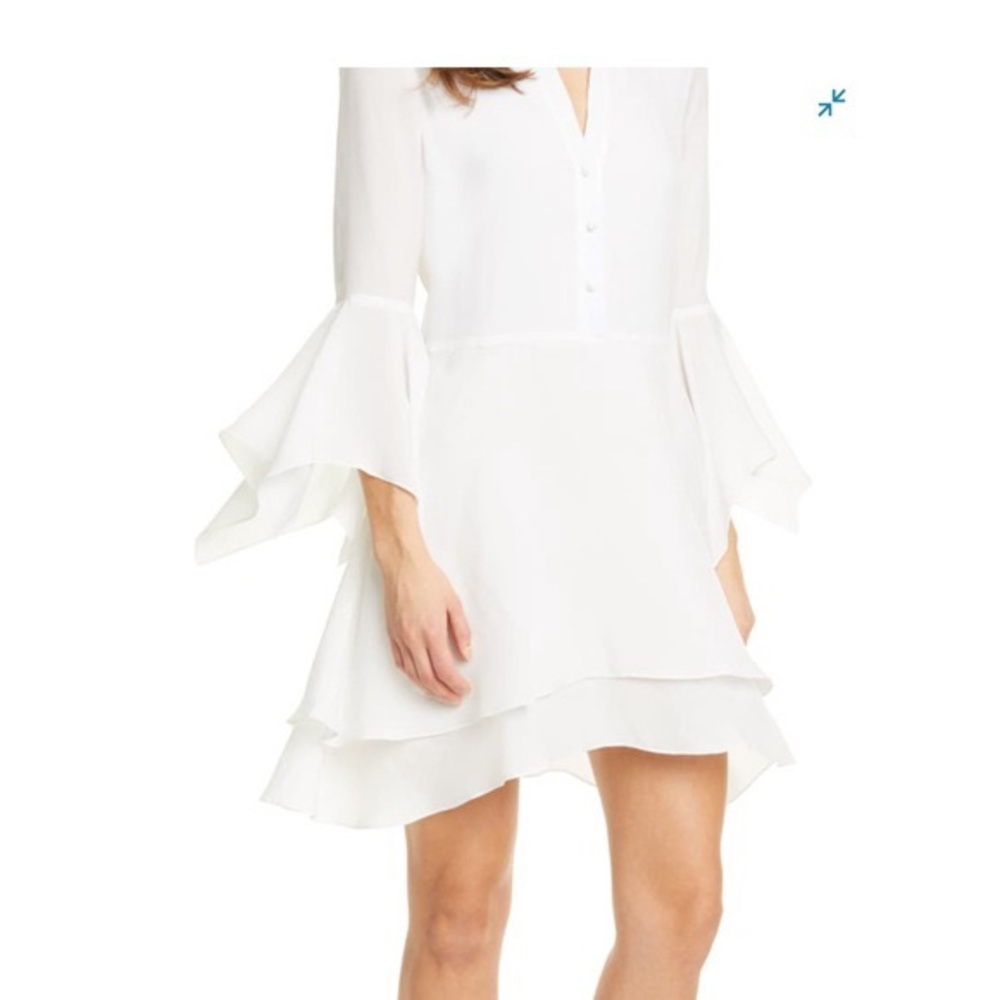Alice& Olivia Priscilla Bell Sleeve Shirt Dress